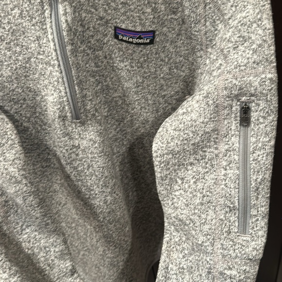 Patagonia Better Sweater Gray Quarter Zip size Large women’s EUC - Picture 5 of 7